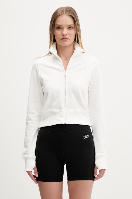 Tommy Jeans mikina dámská bavlněná bílá DW0DW22580