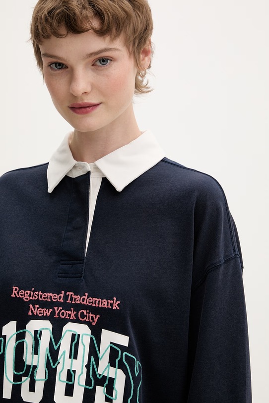 Tommy Jeans bluza damska bawełniana granatowy DW0DW22581