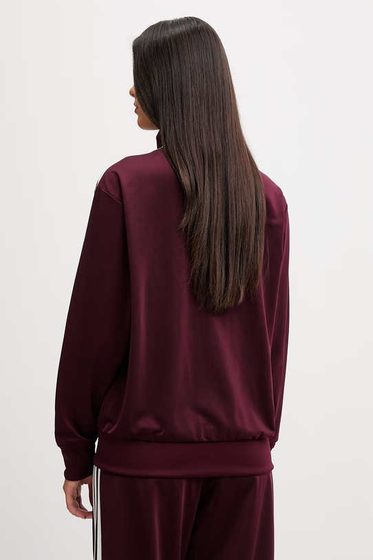 Oblečenie adidas Originals dámska mikina na zips Firebird KZ2508 burgundské