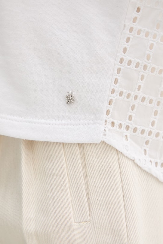 Dkny t-shirt bawełniany DJ6T1731 biały