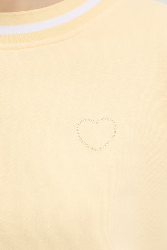 Marc Aurel bluza oversize damska z bawełną 7292B10145 żółty