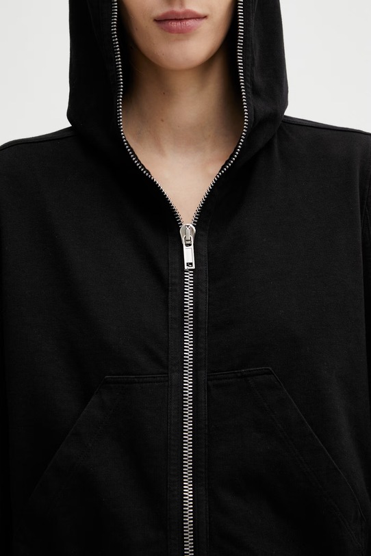 Rick Owens DRKSHDW bluza bawełniana Small Gimp czarny DS01F4246.RIG