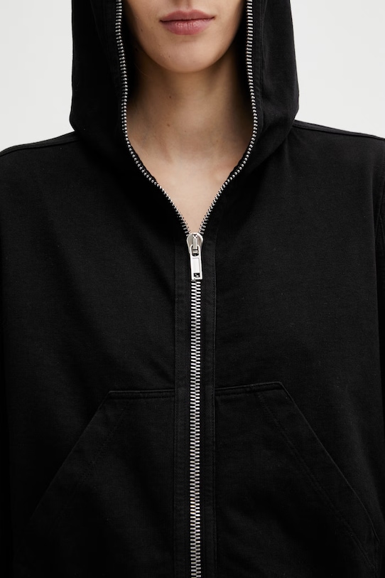 Rick Owens DRKSHDW bluza bawełniana Small Gimp czarny DS01F4246.RIG