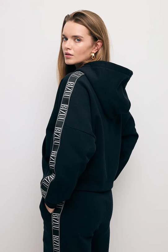 Bizuu bluza MAYRA z elastanem czarny MAYRA.CZARNY