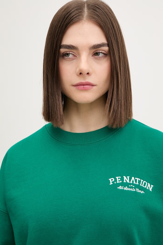 P.E Nation bluza oversize damska Field zielony 261F095