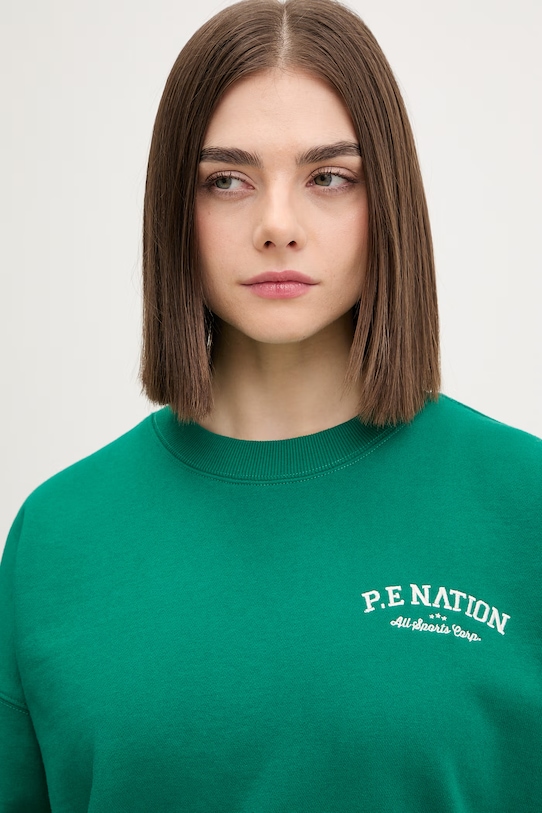 P.E Nation bluza oversize damska Field zielony 261F095