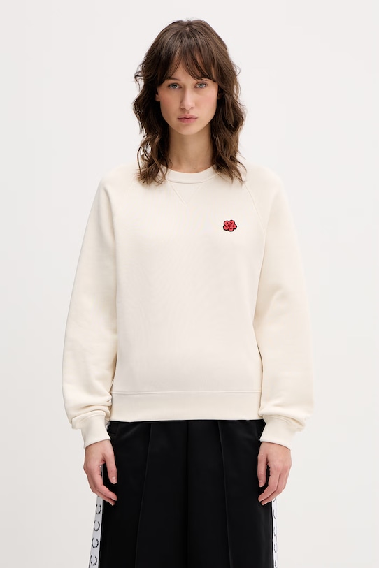 Kenzo bluza bawełniana Sweat bawełna beżowy FG52SW2114MJ