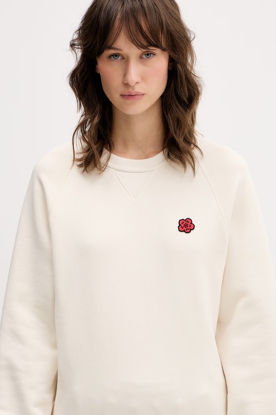 Kenzo bluza bawełniana Sweat beżowy FG52SW2114MJ