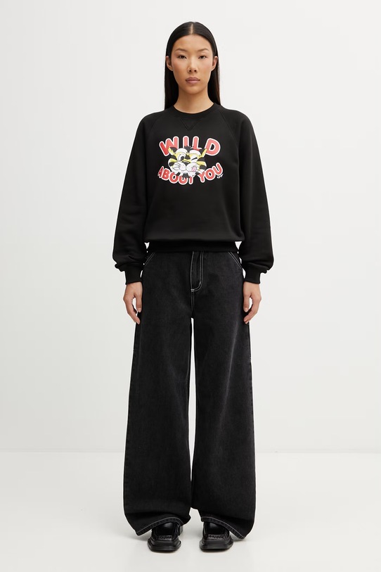 Kenzo Sweat bluza bawełniana damska FG52SW2124MJ czarny