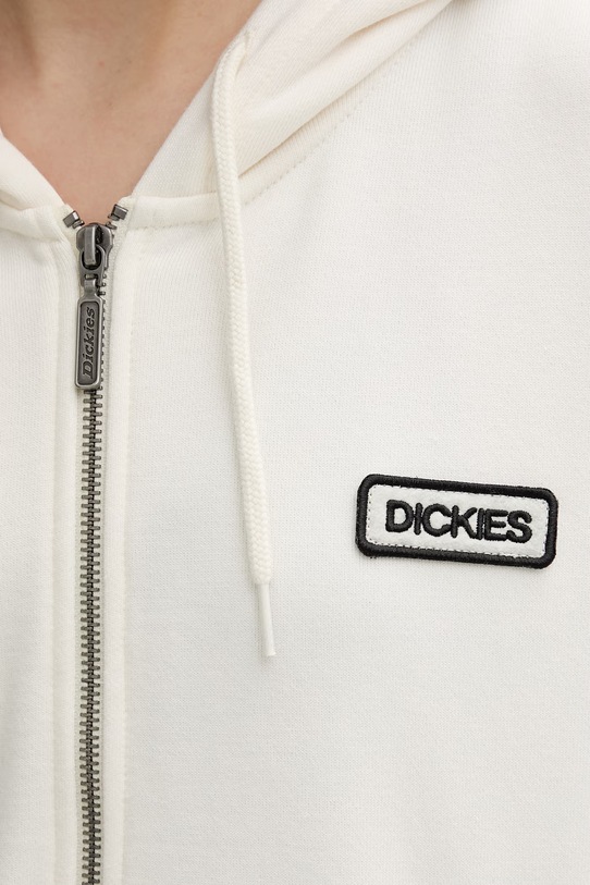 Dickies mikina na zips s kapucňou dámska s bavlnou DK0A88BTC481 béžová