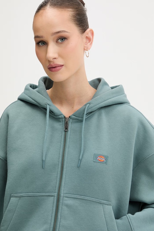 Dickies суичър с цип и качулка дамски тюркоазен DK0A4Y1ZL371