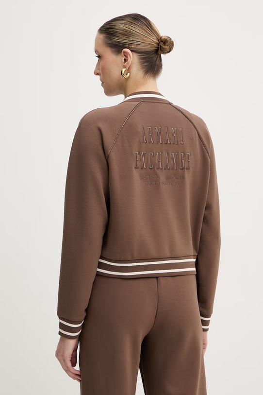 Odzież Armani Exchange bluza rozpinana damska XW002071.AF10804 brązowy
