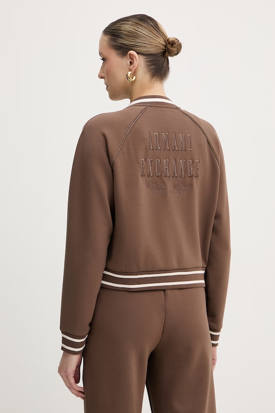 Odzież Armani Exchange bluza rozpinana damska XW002071.AF10804 brązowy