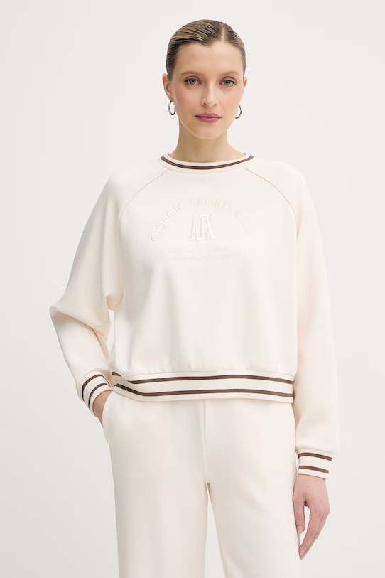 Armani Exchange bluza damska beżowy XW002072.AF10804