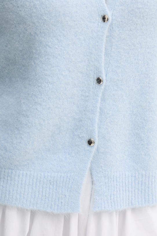 OUI kardigan z dodatkiem alpaki 96615 niebieski