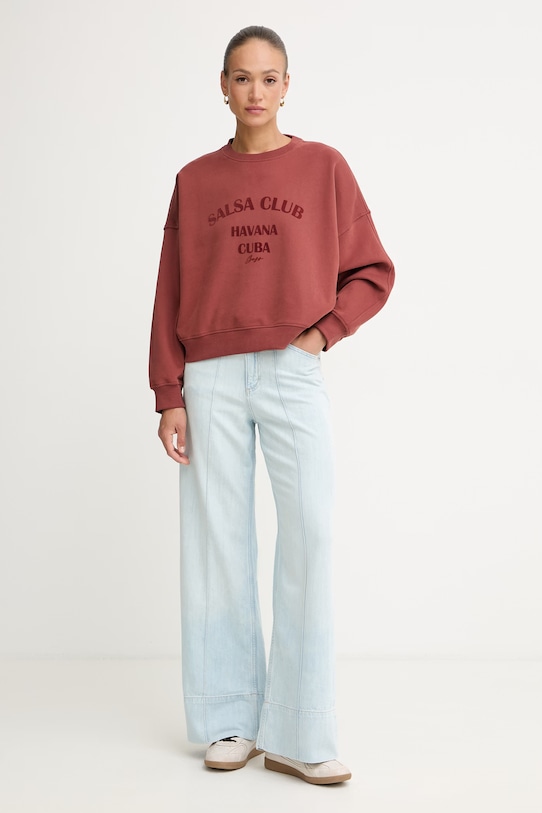 BOSS Orange dukserica za žene od pamuka C Ever 3 50559079 bordo SS26