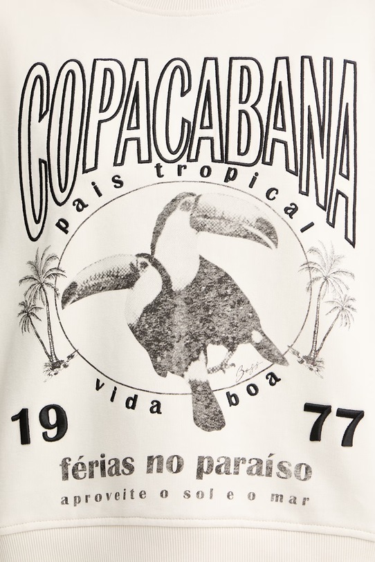 BOSS Orange mikina dámská bavlněná C Ever 4 50565140 béžová