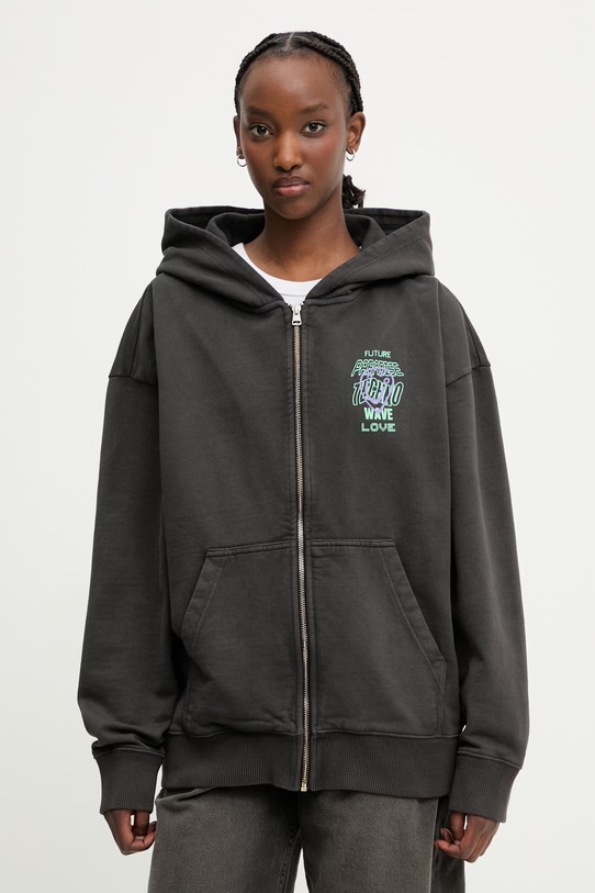 Oblačila HUGO Blue jopica ženska bombažna Doa B_4 50560881 siva