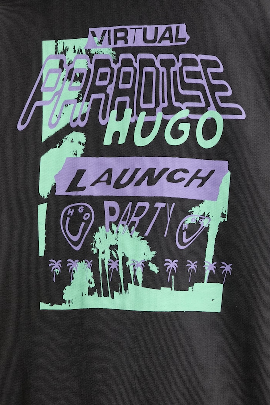 HUGO Blue jopica ženska bombažna Doa B_4 50560881 siva