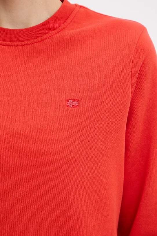 Napapijri bluza bawełniana AURORA NP0A4FH5RAU1 czerwony