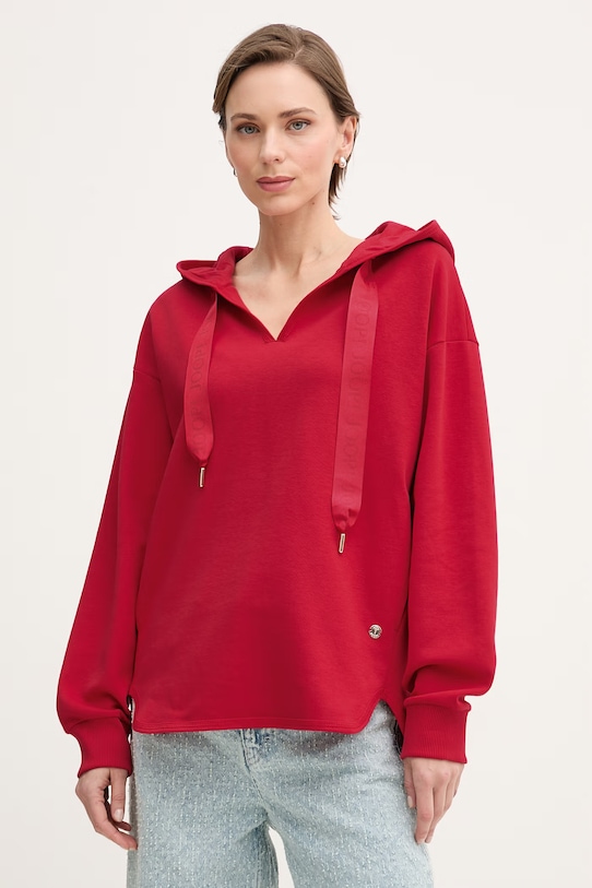 Joop! bluza damska z bawełną czerwony 30102182