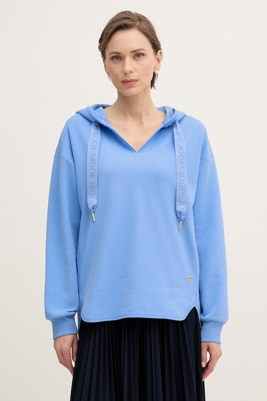 Joop! bluza damska z bawełną niebieski 30102182