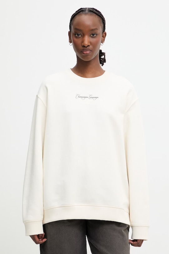 HUGO кофта жіноча бавовняна Classic crew_8 бежевий 50561270