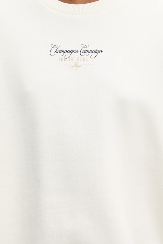 HUGO кофта жіноча бавовняна Classic crew_8 50561270 бежевий