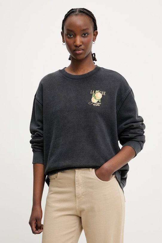 Odzież HUGO bluza damska bawełniana Classic crew_8 50561270 szary