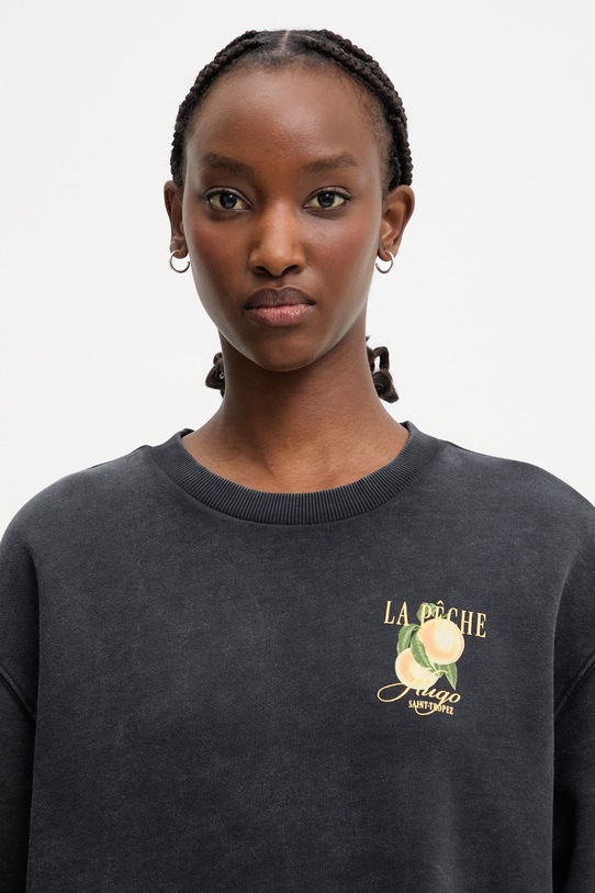 HUGO bluza damska bawełniana Classic crew_8 szary 50561270