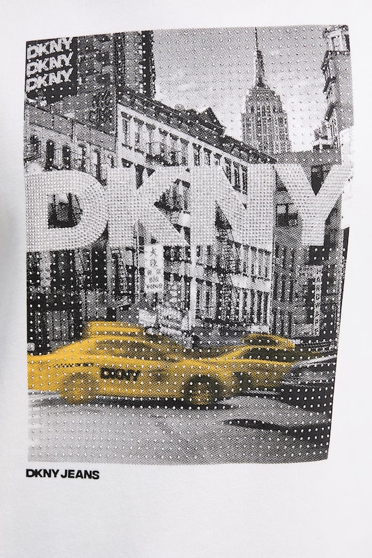 Dkny bluza bawełniana DJ6T1759 biały