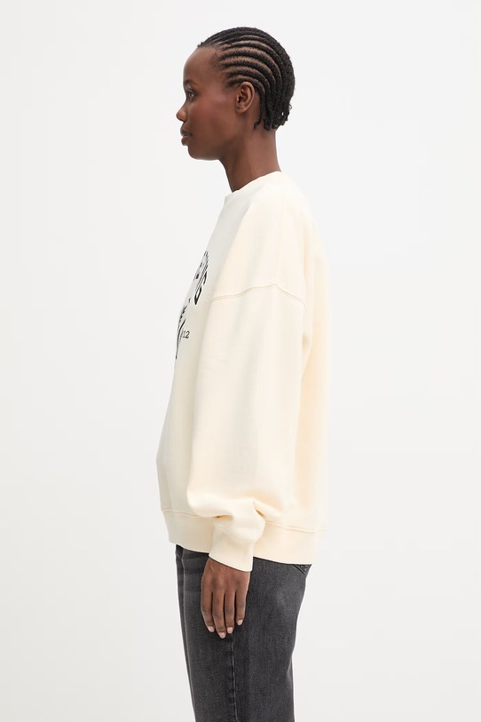 Anine Bing MILES SWEATSHIRT COLLEGIATE - CREAM bluza bawełniana damska A.08.12486.WKHA3 beżowy SS26