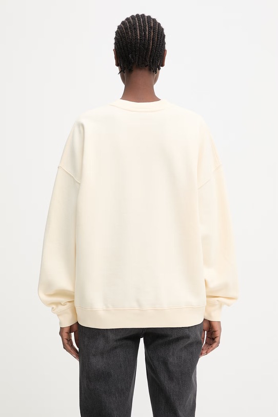 Odzież Anine Bing MILES SWEATSHIRT COLLEGIATE - CREAM bluza bawełniana damska A.08.12486.WKHA3 beżowy