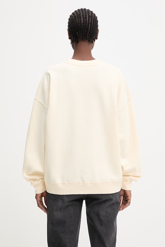 Odzież Anine Bing MILES SWEATSHIRT COLLEGIATE - CREAM bluza bawełniana damska A.08.12486.WKHA3 beżowy