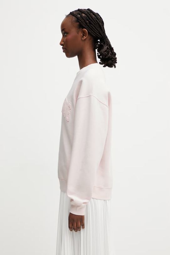 Anine Bing SPENCER SWEATSHIRT ANINE BING - POWDER PINK bluza z kapturem damska bawełniana A.08.12034.PKI1 różowy SS26