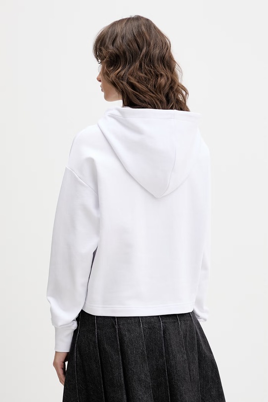 Odzież Karl Lagerfeld Jeans bluza z kapturem damska bawełniana B2W20037 biały