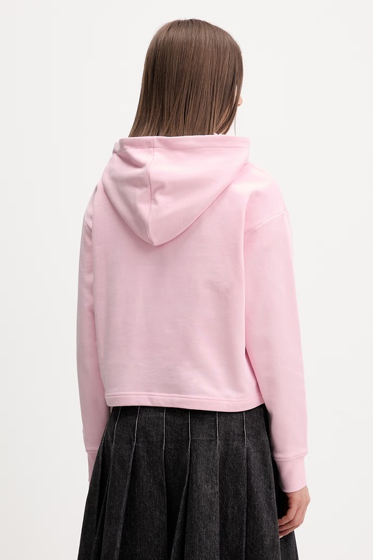 Odzież Karl Lagerfeld Jeans bluza z kapturem damska bawełniana B2W20037 różowy