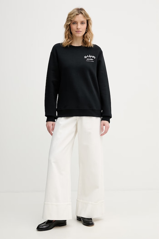 Karl Lagerfeld mikina dámská bavlněná B2W20048 černá SS26