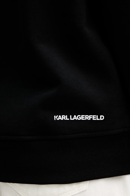 Karl Lagerfeld mikina dámská bavlněná IKON černá B2W20022