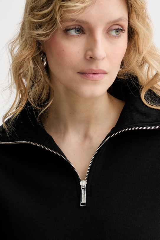 Karl Lagerfeld mikina ženská s bavlnou černá B2W20005