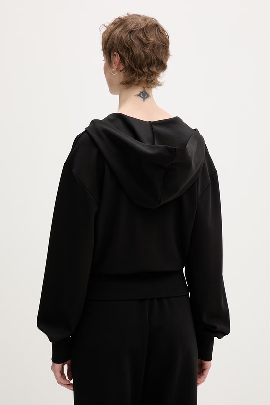 Odzież Karl Lagerfeld Jeans bluza z kapturem damska z bawełną B2W20042 czarny