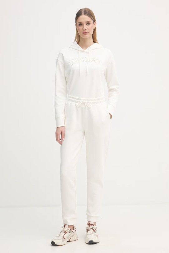 Blauer bluza z kapturem damska z bawełną FAYETTE BLDF08057 beżowy SS26