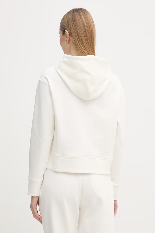 Odzież Blauer bluza z kapturem damska z bawełną FAYETTE BLDF08057 beżowy