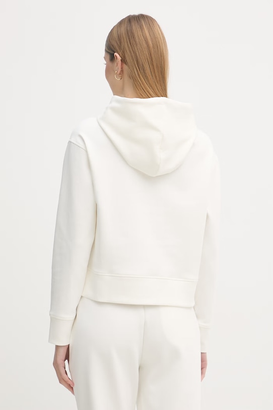 Odzież Blauer bluza z kapturem damska z bawełną FAYETTE BLDF08057 beżowy