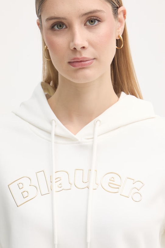 Blauer bluza z kapturem damska z bawełną FAYETTE beżowy BLDF08057