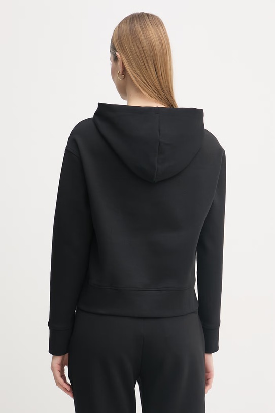 Odzież Blauer bluza z kapturem damska z bawełny FAYETTE BLDF08057 czarny