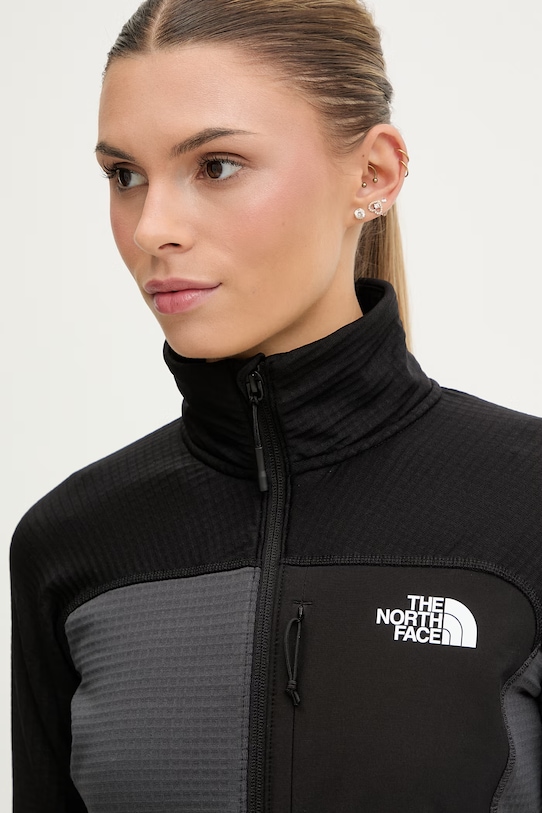 The North Face hanorac cu fermoar pentru femei Powergrid stormgap gri NF0A8G32MN81