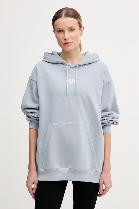 The North Face bluza z kapturem damska Essential niebieski NF0A89ENFM21