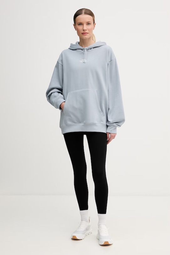 The North Face bluza z kapturem damska Essential NF0A89ENFM21 niebieski SS26