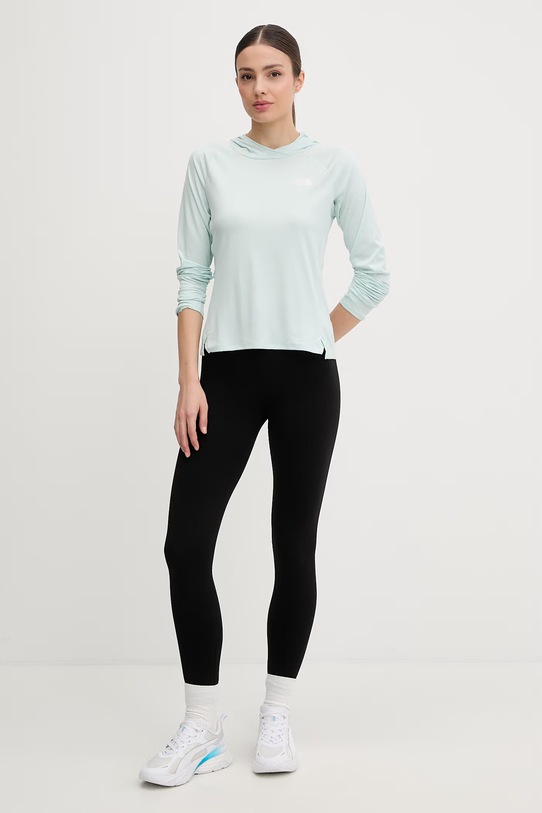 The North Face bluza treningowa damska SUNRISER NF0A8BN9G701 turkusowy SS26